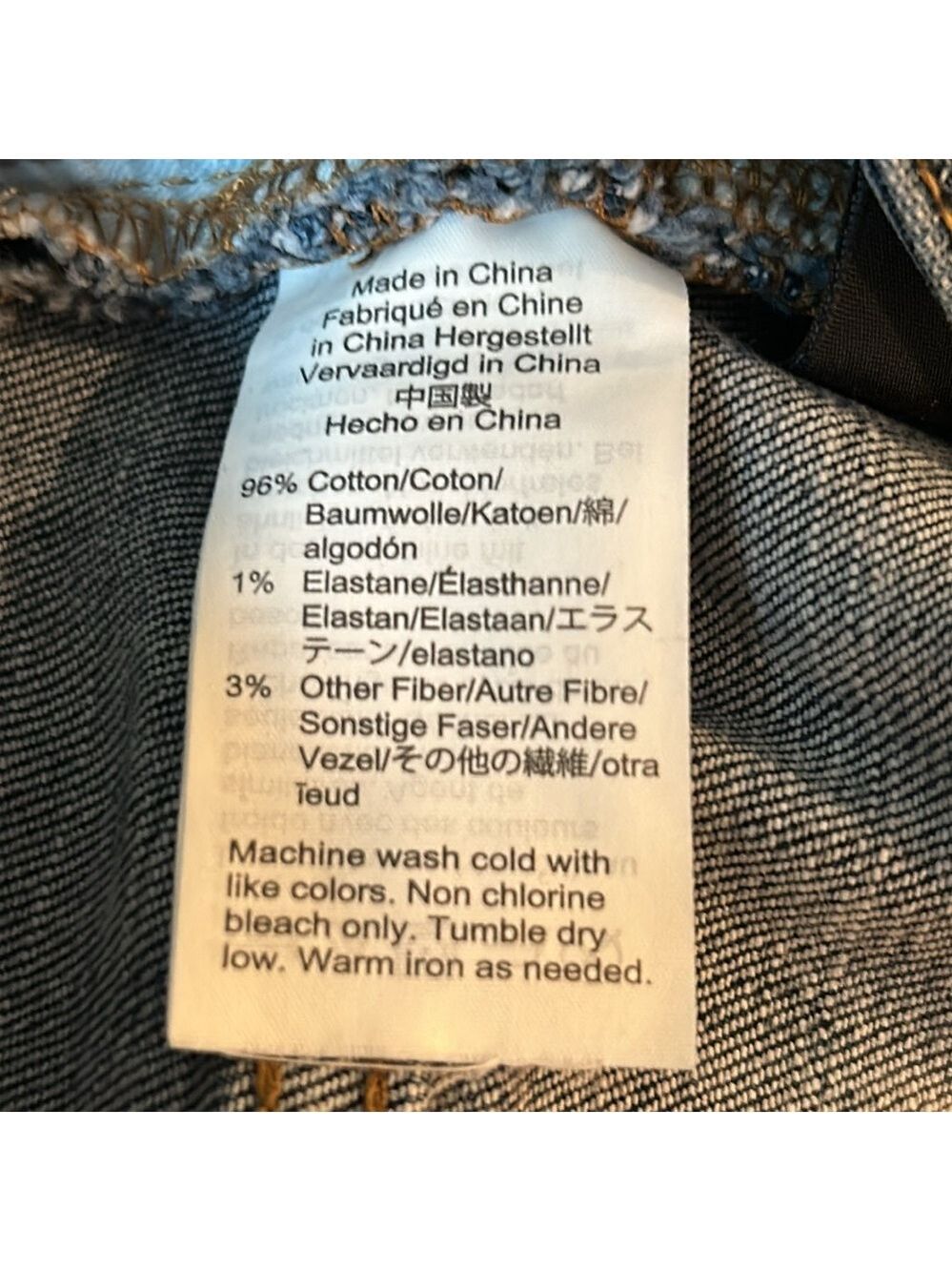 Madewell Denim Mini Frayed Hem Front Slit Skirt Size 30 - Picture 7 of 8